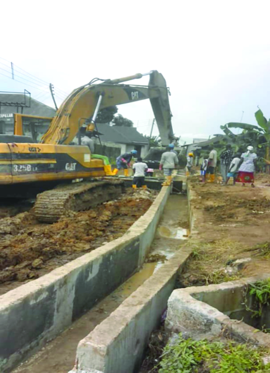 Drainage Channel Construction by Marteli Global Services Limited